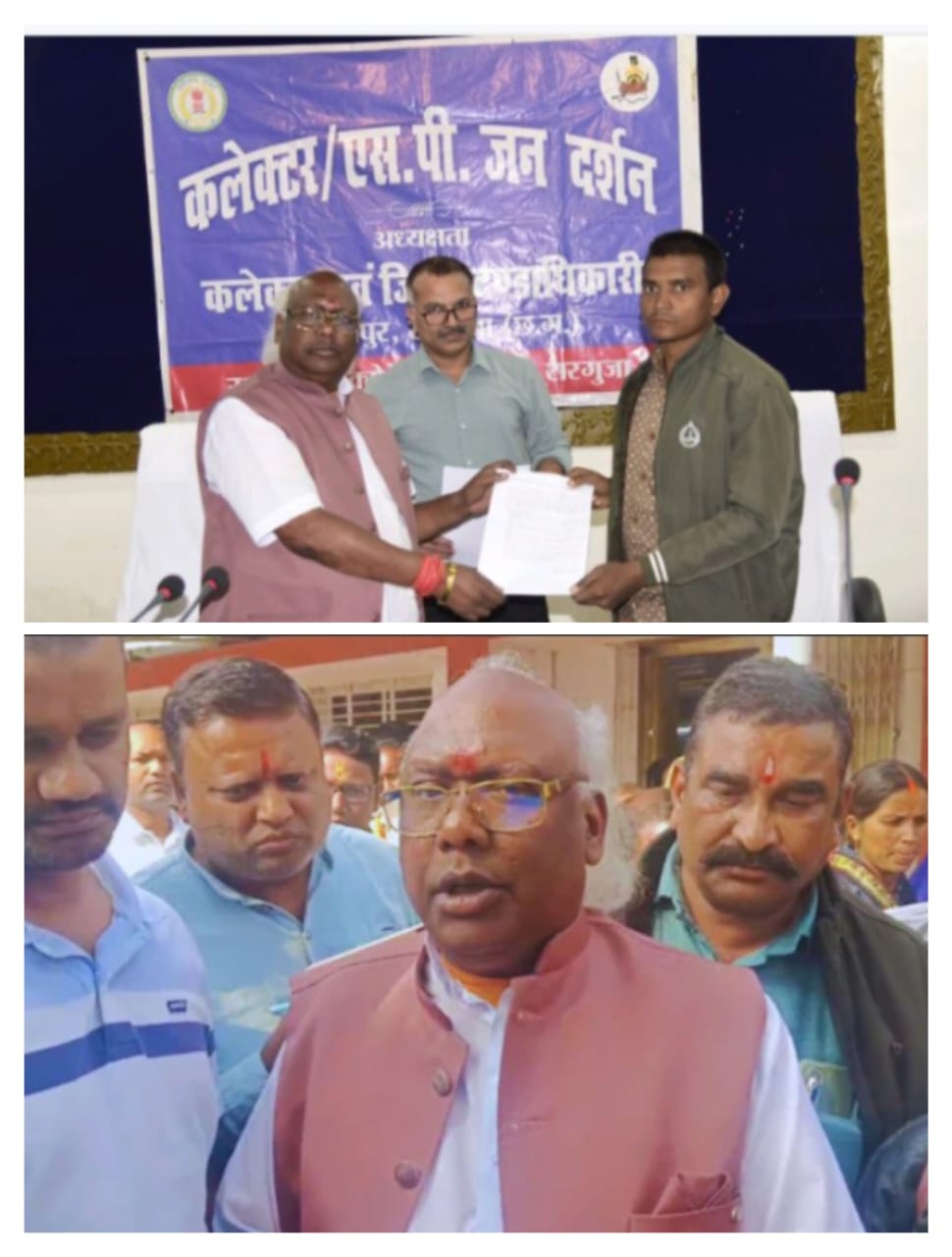 आमजन से सीधे संवाद करने जनदर्शन में पहुंचे सांसद चिंतामणि महाराज,लोगों ने पूछा सड़क की दुर्दशा कब होगी ठीक